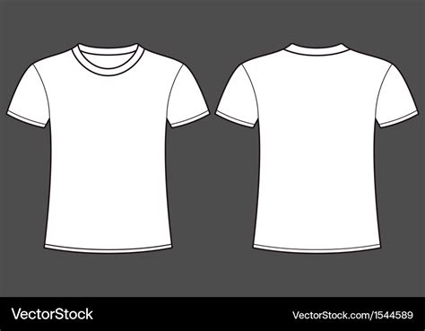 Blank t-shirt template front and back Royalty Free Vector