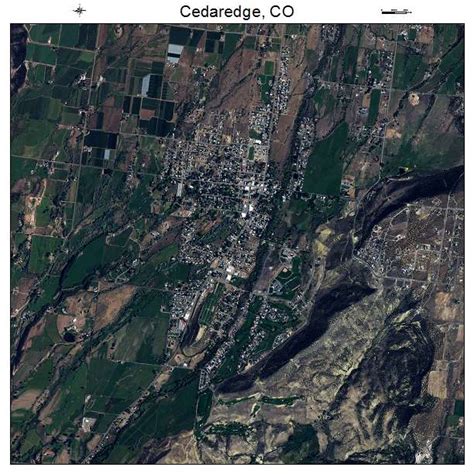 Aerial Photography Map of Cedaredge, CO Colorado