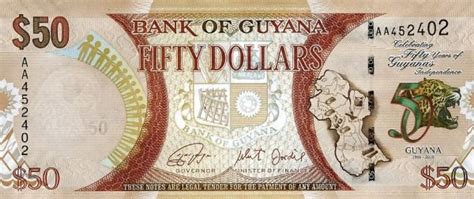 Guyana 50 Dollars – Buy Foreign Currency