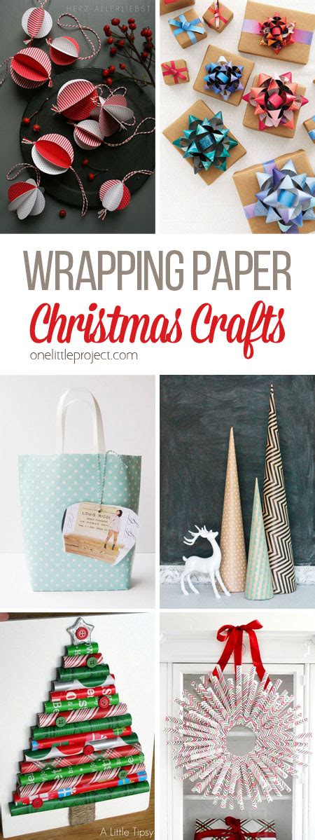 19 Wrapping Paper Christmas Crafts