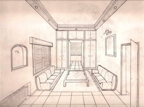 Interior Perspective Drawing at GetDrawings | Free download