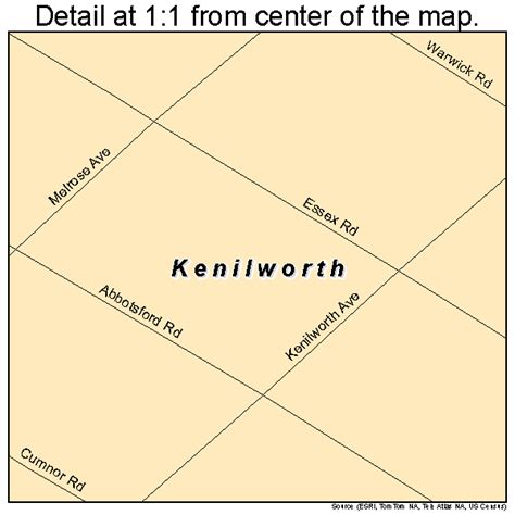 Kenilworth Illinois Street Map 1739519