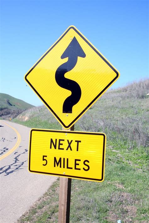 Winding road sign stock photo. Image of safety, curvy - 29213640