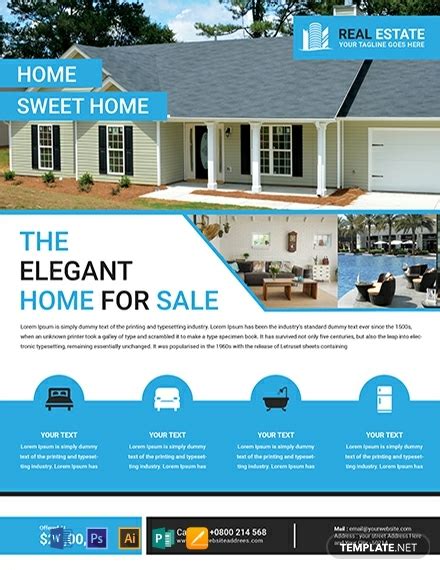 Sale By Owner Real Estate Flyer - 19+ Examples, Word, PSD, Ai, Design ...