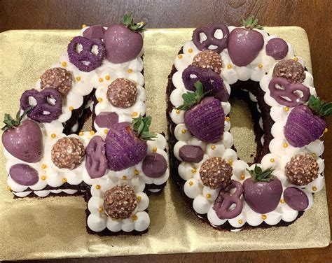 Purple Themed Number Cake