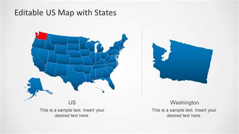 Editable US Map PowerPoint Template Free Download - GreatPPT