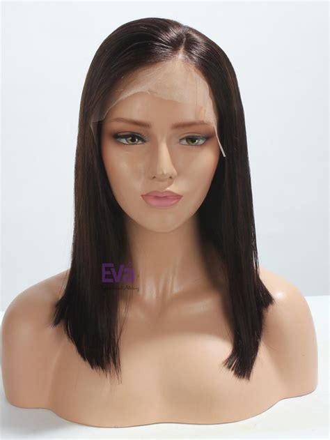 Ready to Ship 3" Lace Parting 16" Bob Cut Lace Front Wig - Home - EvaWigs