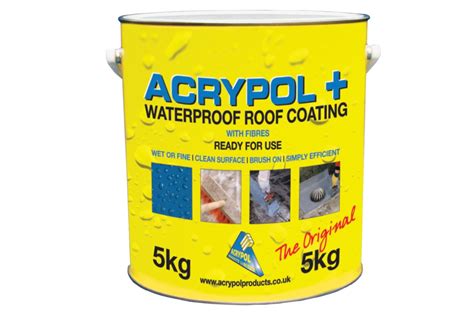 Acrypol + Waterproof Roof Coating 5kg Grey | Travis Perkins