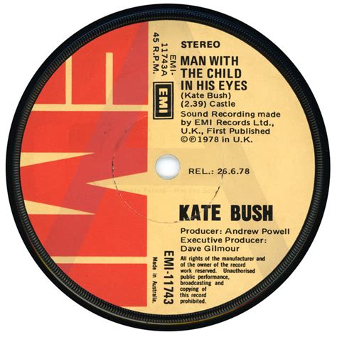 Kate Bush - The Man With The Child In His Eyes (1978, Vinyl) | Discogs