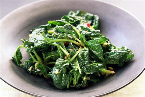 Wilted Baby Spinach With Garlic Recipe