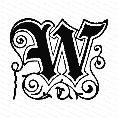 Letter W Monogram Svg - 98+ SVG PNG EPS DXF File