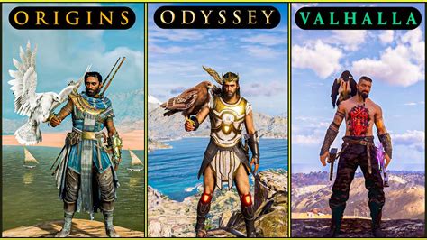 Assassin's Creed Origins vs AC Odyssey vs AC Valhalla - Which Game is ...