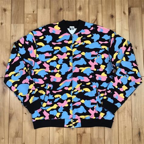 Bape BAPE Cotton candy camo Sweat jacket multi camo ape NIGO | Grailed