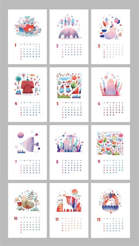 ILLUST CALENDAR on Behance