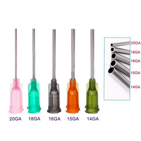 Syringe Dispensing Needles With Luer Lock 14G 15G 16G 18G, 51% OFF