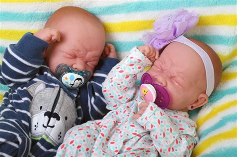 Reborn Baby Twins Boy and Girl Preemie w/ Beautiful Accessories ...