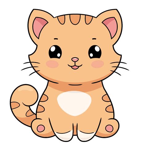 How To Draw A Cute Cartoon Cat