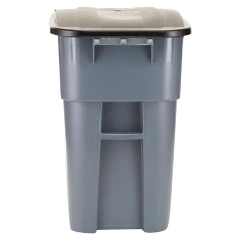 Shop Rubbermaid Commercial Products Brute 50-Gallon Gray Plastic ...