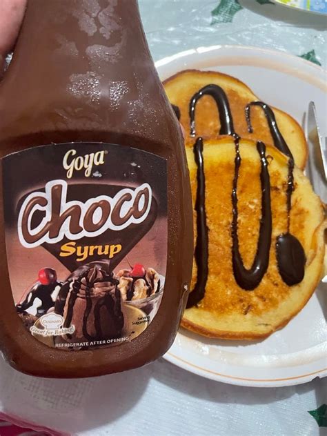 Pancake with chocolate syrup! Yum! : r/pancakes