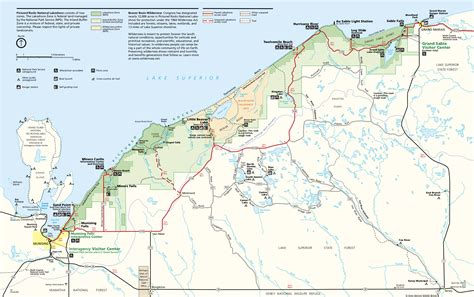 Pictured Rocks National Lakeshore Map – Map Of The World