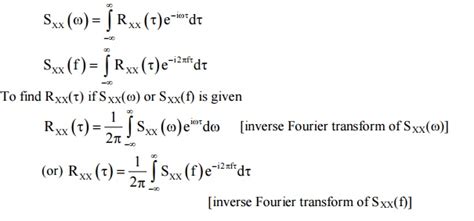 Correlation and Spectral Density