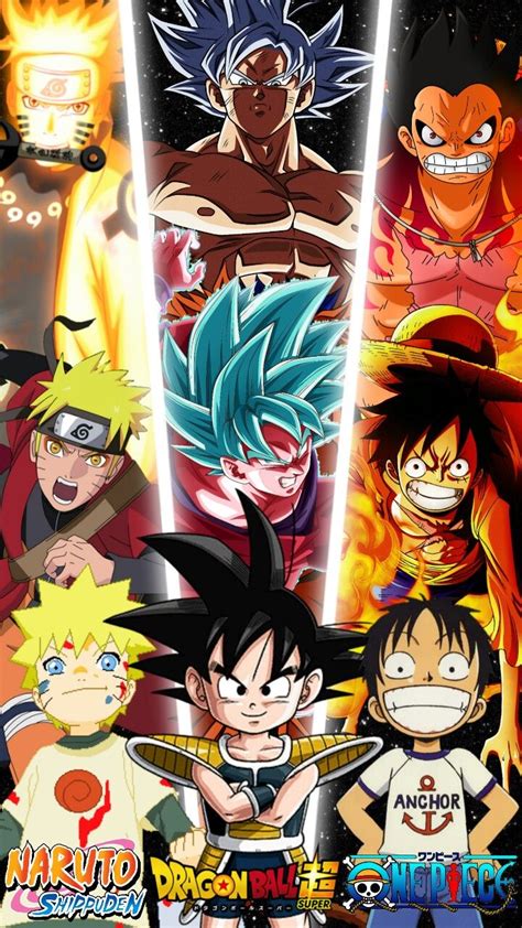 Naruto Goku And Luffy Wallpapers - Wallpaper Cave