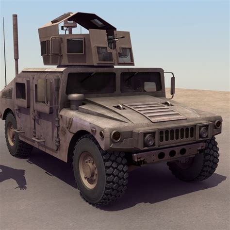 3d model m1114 hmmwv driver