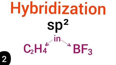 sp2 hybridization in BF3 and C2H4 molecules | Diagram simplified - YouTube