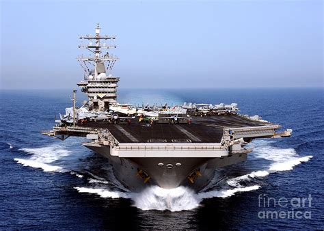 The aircraft carrier USS Dwight D Eisenhower Photograph by Muirhead ...