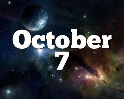 October 7 Birthday horoscope - zodiac sign for October 7th