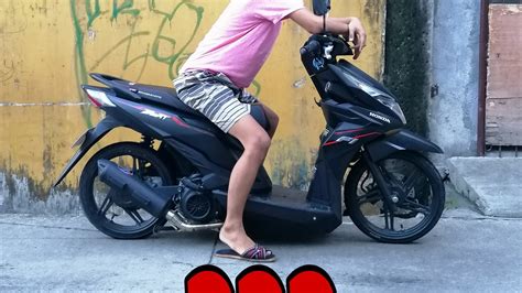 Honda beat fi semi lowered/pano mag palit shock??? - YouTube