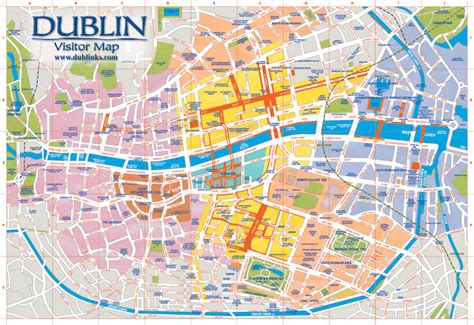 Dublin Map - ToursMaps.com