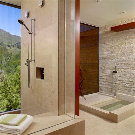 Stacked Stone Bathroom Tile – Everything Bathroom