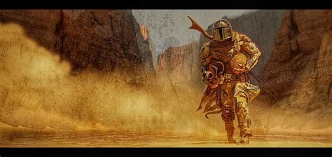 mandalorian end credits art wallpaper - Raleigh Hickman