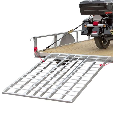 Aluminum Folding Motorcycle Trailer Ramp - 5' Long | Discount Ramps