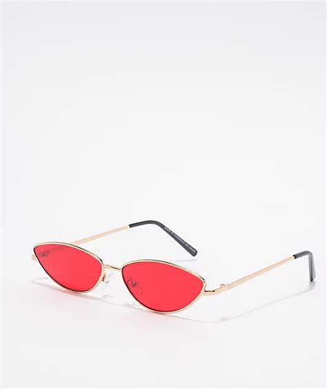 Red Cat Eye Sunglasses