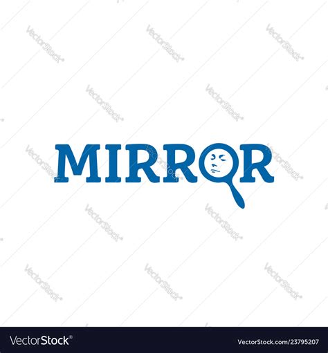 Mirror-logo Royalty Free Vector Image - VectorStock