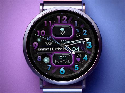 Colorful Analog Watch Face for Wear OS by Monkey's Dream on Dribbble