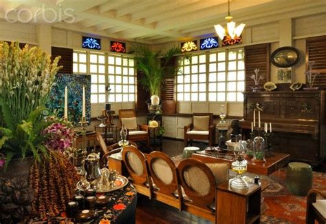 interior of a traditional filipino heritage home, Manila, Philippines ...