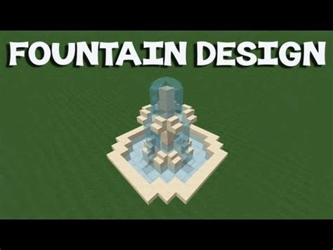 How To Build A Small Water Fountain In Minecraft - Fuegoder Revolucion