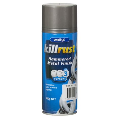 Wattyl Killrust Hammered Gun Metal Spray Paint Can 300g Hammertone | eBay