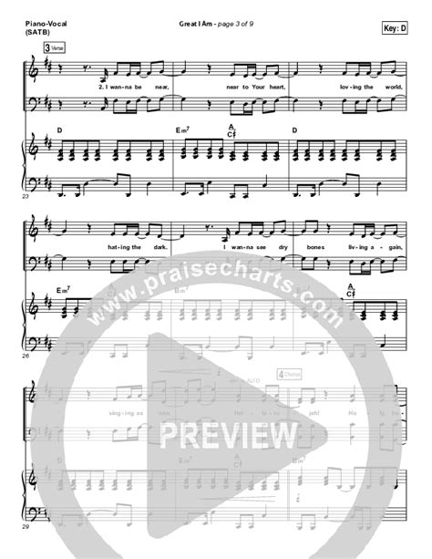 Great I Am Sheet Music PDF (Phillips Craig & Dean) - PraiseCharts