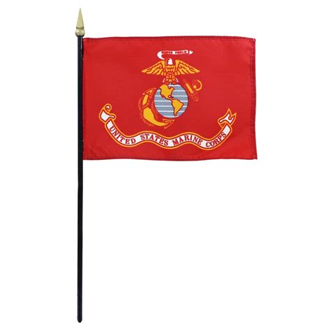 Marine Corps flag 4 x 6 inch