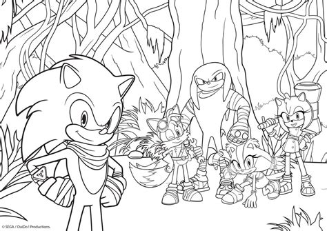 Sonic And Friends Coloring Pages Printable