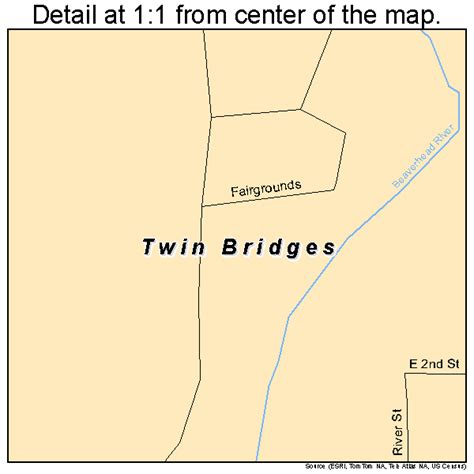 Twin Bridges Montana Street Map 3075475