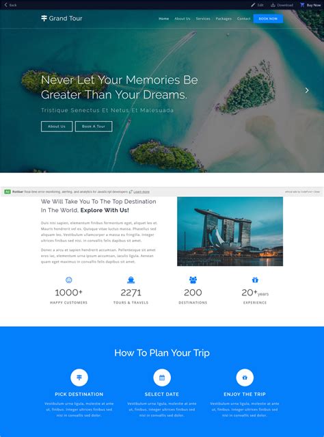 Responsive Travel Website Templates Free Download - BEST HOME DESIGN IDEAS