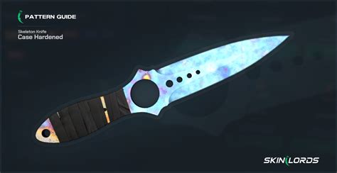 Skeleton Knife Case Hardened | All Blue Gem Seeds - SkinLords