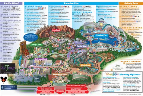 Map Of Disneyland and California Adventure | secretmuseum