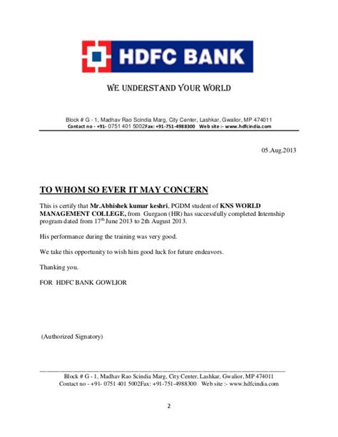 Hdfc Bank Account Closing Letter Format - Free foreclosure Letter ...