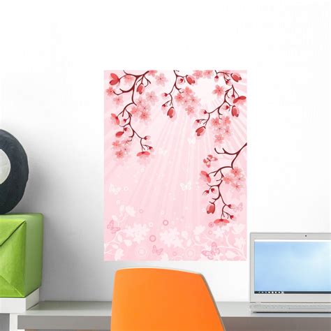 Japanese Cherry Blossom Wall Mural – WallMonkeys.com